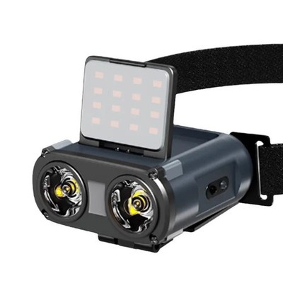 Induction Headlamp Type-c Rechargeable Headlight Portable Rotating Hunting Light
