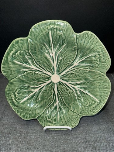 Bordallo Pinheiro Green Cabbage 10.5” Charger Plate Unused Slightly Faded