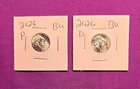 2026 P & D Emerging Liberty Dimes "BU"  In Coin Flips! **FREE SHIPPING**#wj508