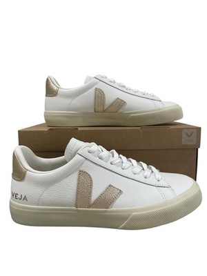 -30% VEJA Campo Leather Sneaker NEU Extra-White Platine Damen 37-41 -30%