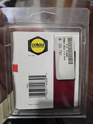 Cokin Farbfilter Coef.+3 Red P003 Filter Serie P Rechteckig Used See Pics *1