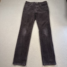 Goodfellow Slim Fit Corduroy Pants Mens 30x32 GRAY 5 Pocket Casual Preppy SKINNY