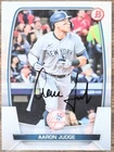 Bowman Aaron Judge Autograph Card Auto COA