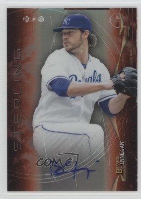 2014 Bowman Sterling Prospect Orange Refractor 40/75 Brandon Finnegan Auto 2v9