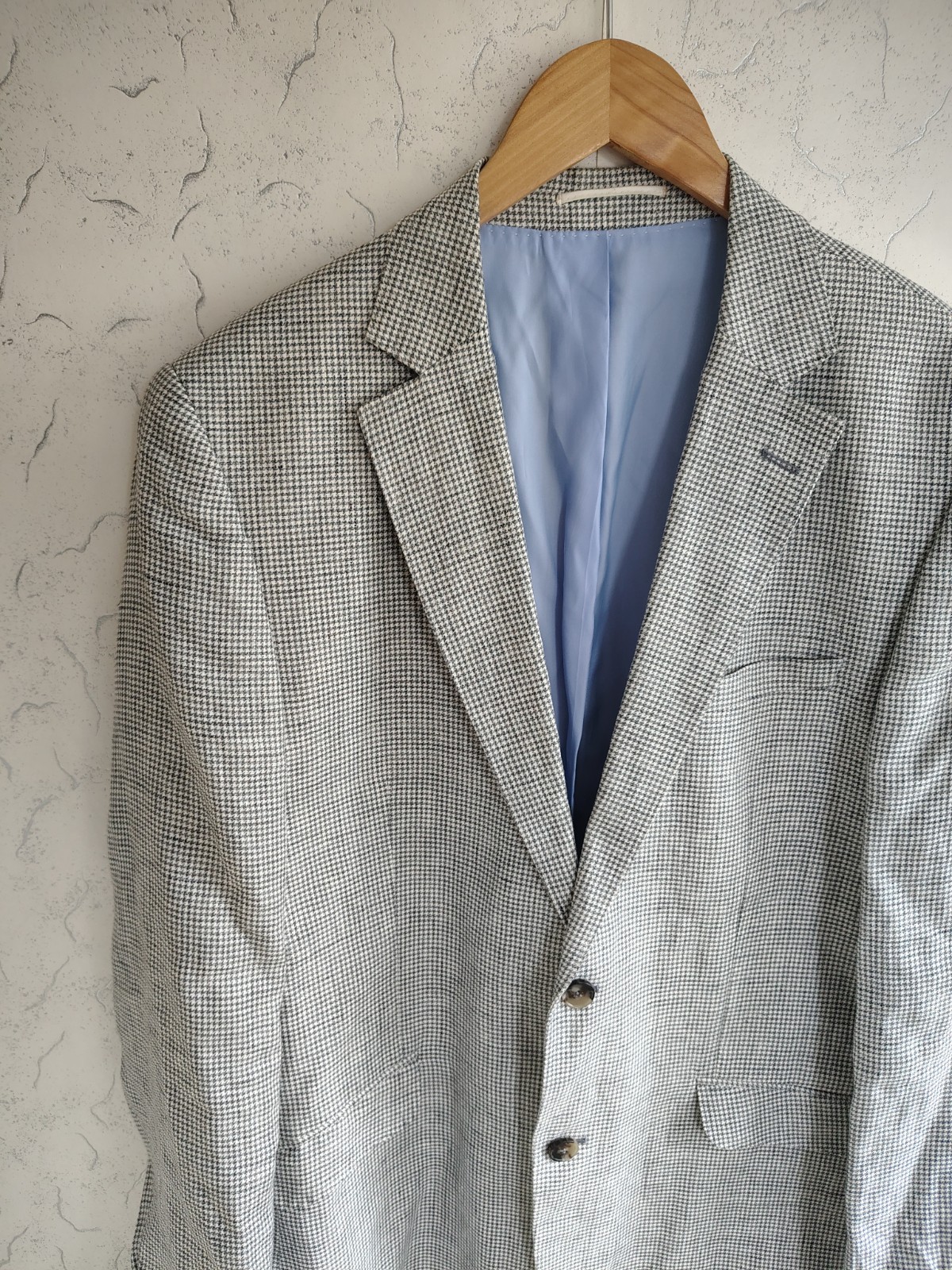 FILA Giacca di lino uomo M&S Savile Row ispirata UK 42M circonferenza petto 107 cm grigio tortora. Ottimo