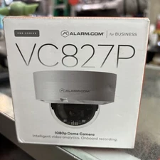 Alarm.com ADC-VC827P 1080P Indoor/Outdoor Fixed Vandal Resistant Dome Camera, WH