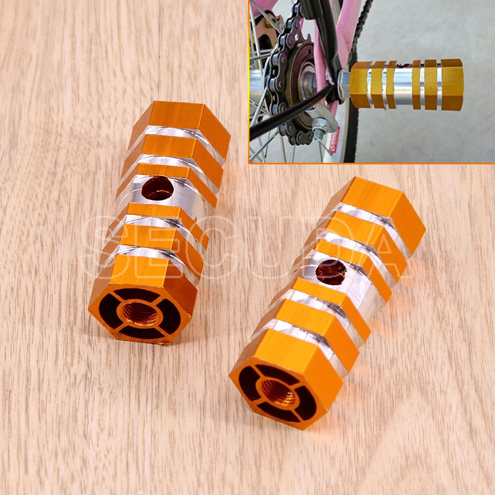 Orange bmx pegs clearance