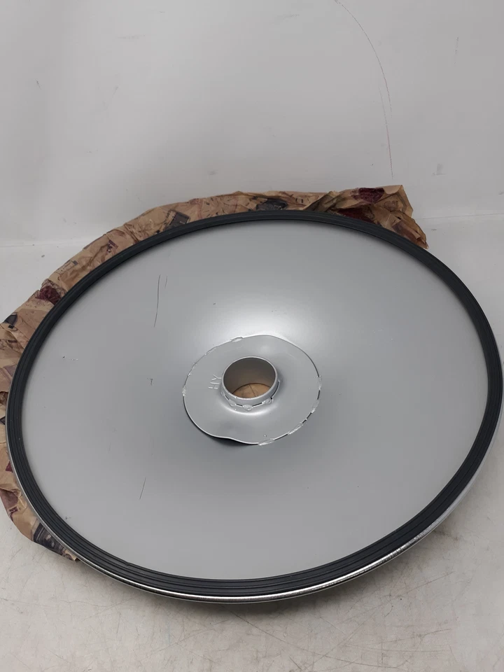 Cubierta colgante reflector de pantalla de luz de cúpula industrial cromada 16" metal montaje HY Foto 3 de 4