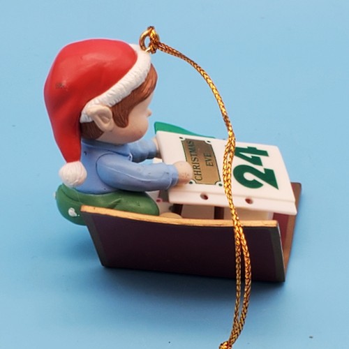 Vintage Matrix Christmas Countdown Elf Christmas Ornament 2" H - Picture 6 of 13