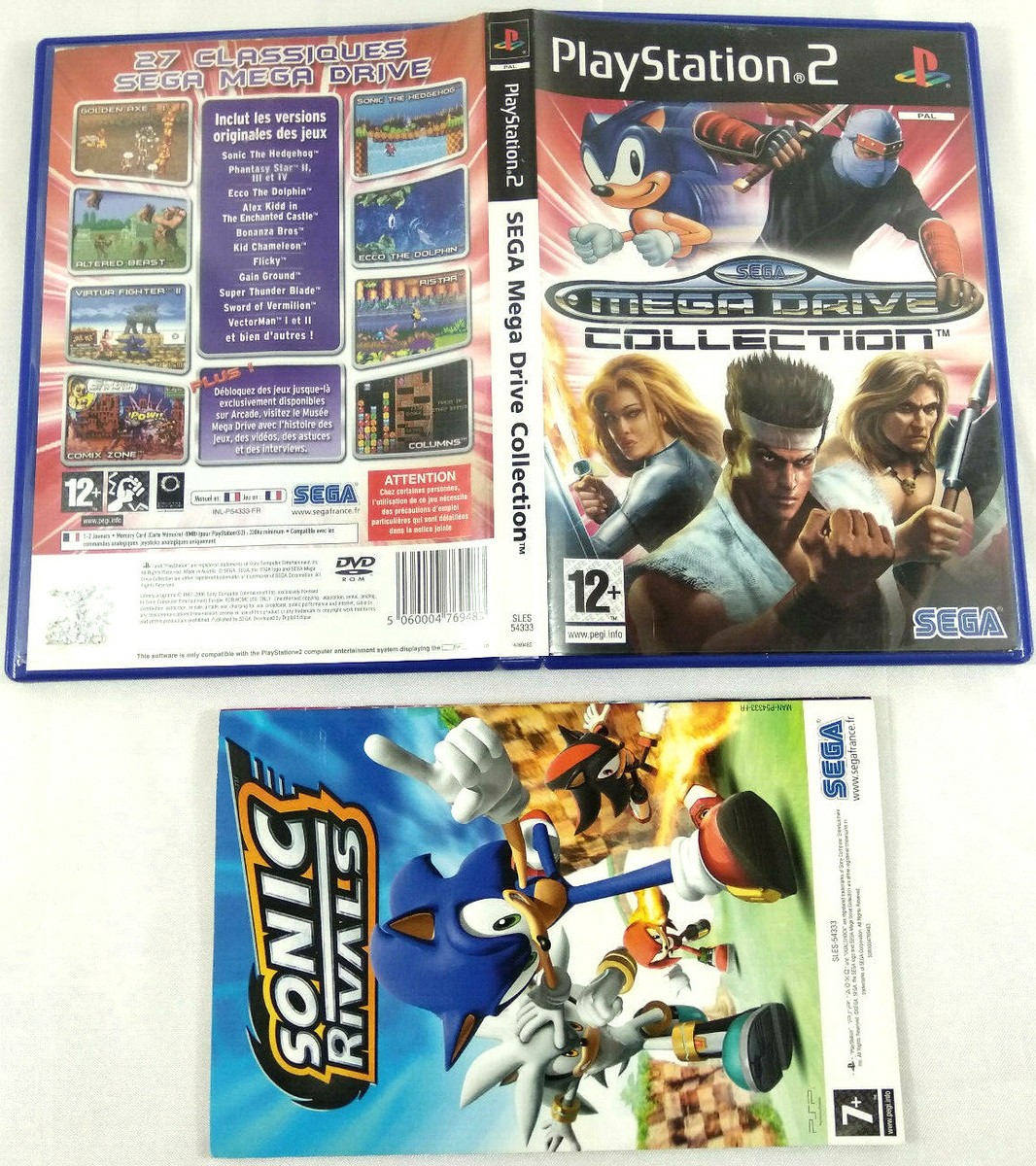 Playstation 2 PS2 VF Sega Megadrive Collection with manual Tracked