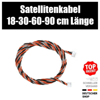   Satellitenkabel Empfängerkabel 18-90 cm Spektrum Empfänger kompatibel