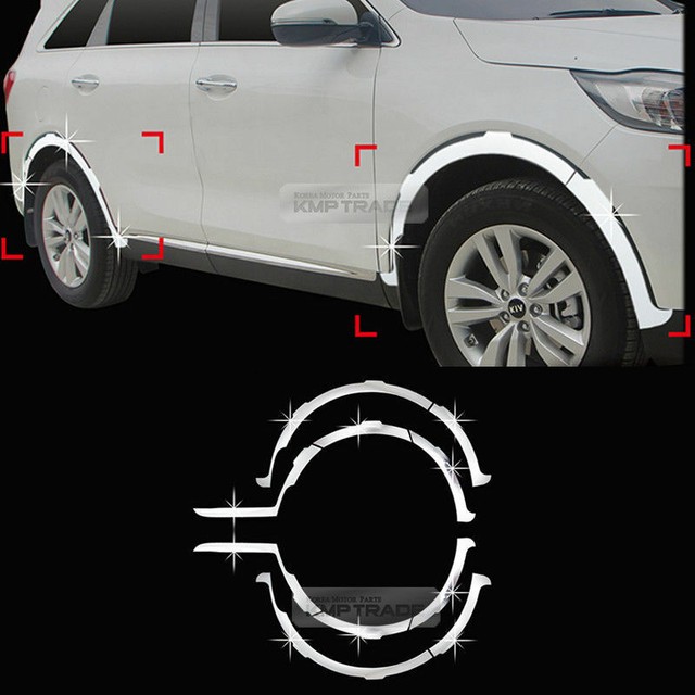 Chrome Wheel Fender Lip Cover Guard Molding Trim C613 For KIA 20152018