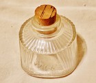 Antique Glass Parker Quink Ink Bottle with Cork Stopper - Nice Condition — photo 1