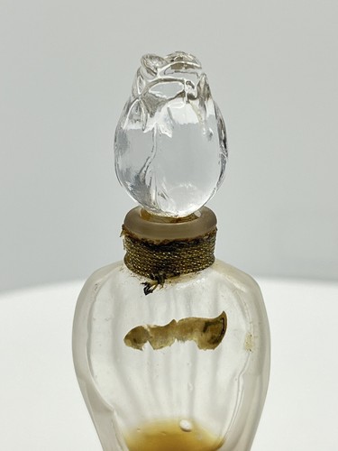 Vintage Guerlain Shalimar Crystal Bottle Rose stopper pure Parfum 50% full Rare - Picture 5 of 5