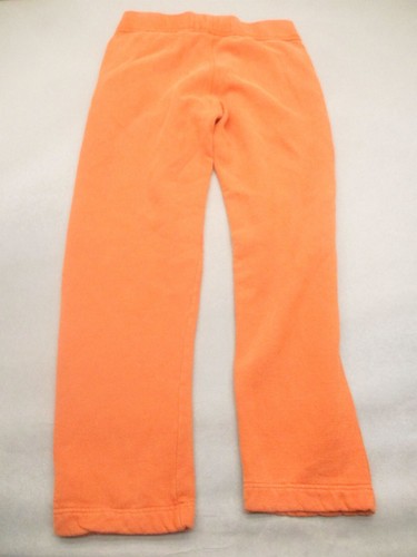 Abercrombie&Fitch Size L Kids Unisex Orange Cotton Drawstring Sweat Pants 905 - Picture 7 of 8