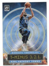 Karl-Anthony Towns 2019/20 Optic Basketball T-Minus 3 2 1 Prizm #10