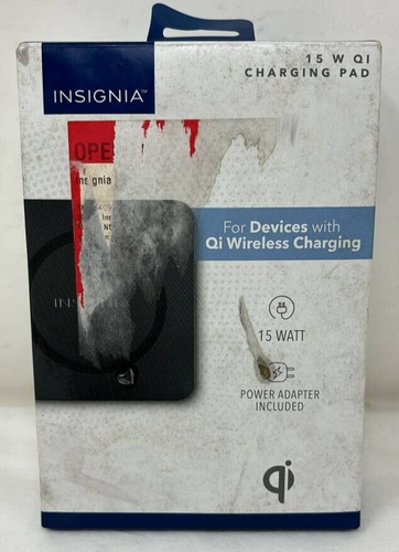 Insignia 15W Wireless Charging Pad Power Bank for iPhone 13 14 15 Pro Samsung - Photo 9 sur 12