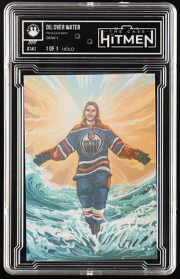 Connor McDavid ''Oil Over Water'' The Case Hitmen 1/1 Holo Signed Edmonton Oilers 