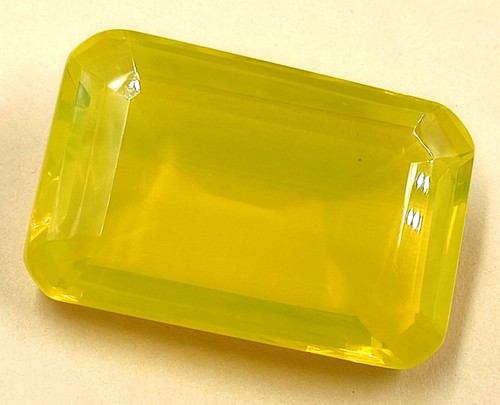 Transparent Emerald Cut EGL Certified 180 Ct Ethiopian Bi-Color Yellow Gemstone - Picture 8 of 13