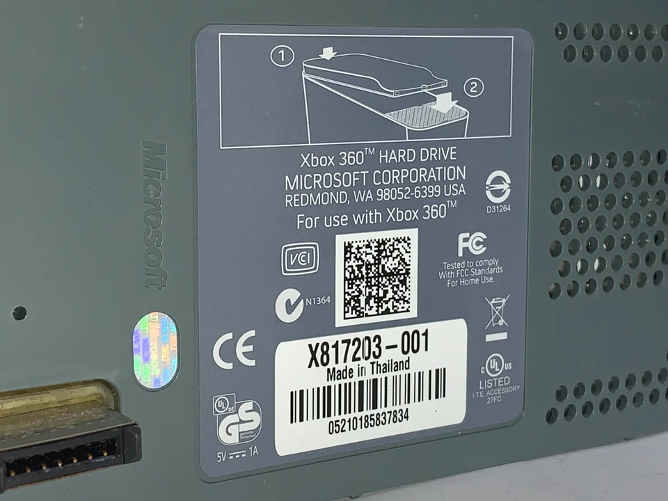 GENUINE / MICROSOFT XBOX 360 ORIGINAL HARD DRIVE / 60 GB - AU STOCK ! - Image 4 of 4