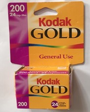 Vintage KODAK GOLD 200 Film EXPIRED General Use 35mm 24 exposure