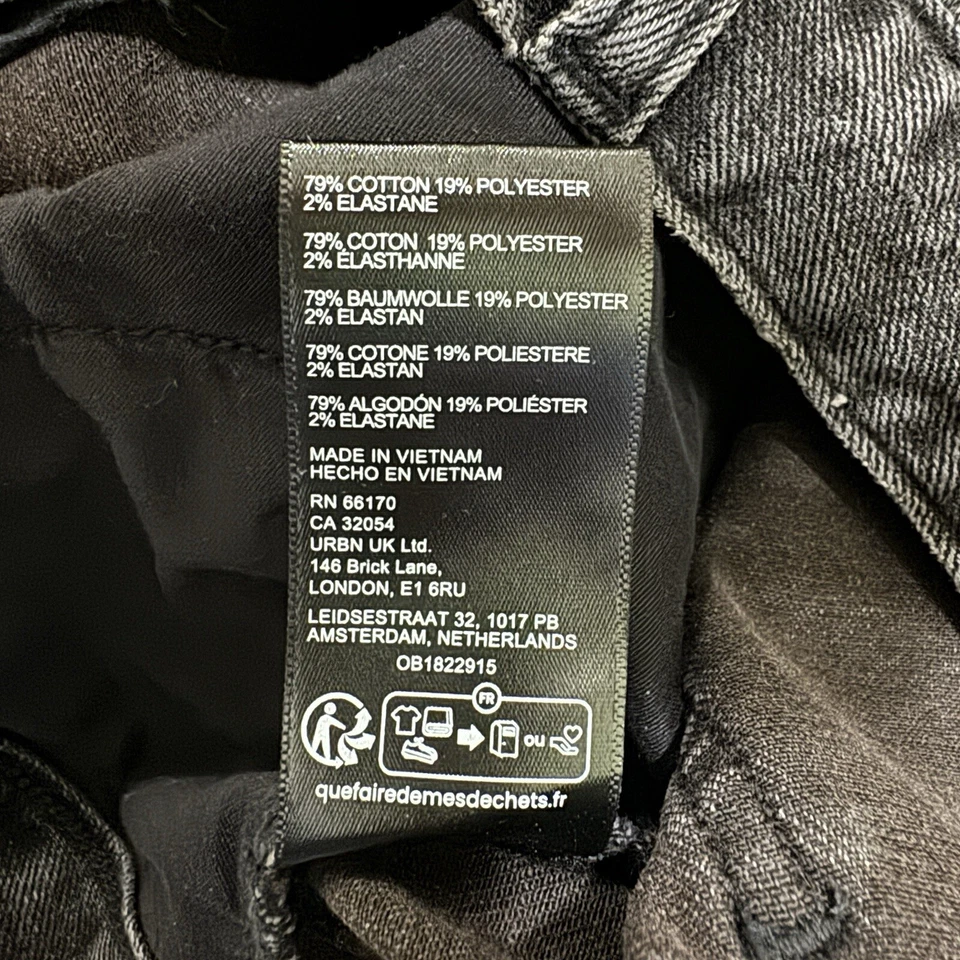 BDG  Theo Denim A-Line Midi Skirt in Black Size S, Pre-Owned Foto 4 de 4