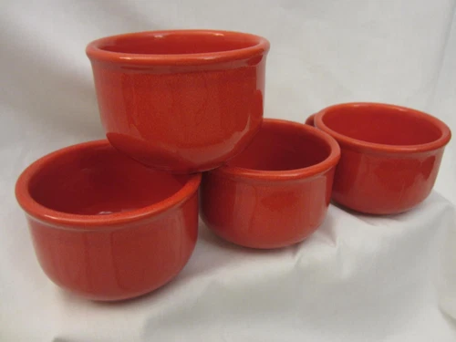Waechtersbach West Germany Red Set of Four Mugs