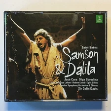 SAINT-SAENS Samson & Dalila SIR COLIN DAVIS LSO 2 CD Set w 63 page Booklet