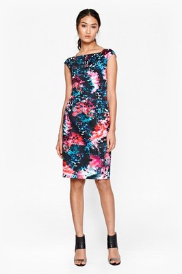 French Connection After Party Cotton Dress-Multi