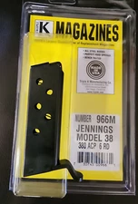 JENNINGS Model 38 .380 ACP  PISTOL MAGAZINE TRIPLE K 966M Jiminez Arms 380 -6 Rd