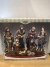 Diamond Collection Christmas Nativity Manger Scene 11 Pieces with Base