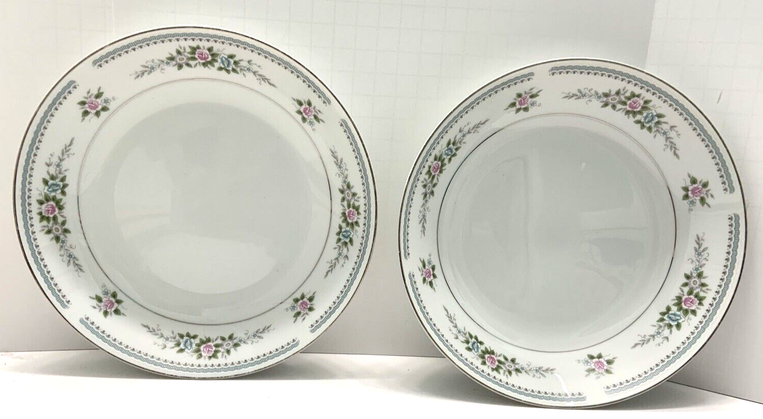 Arlen Fine China Bridal Rose Pattern Made in Japan Set Of 2 Bowls 7 5/8