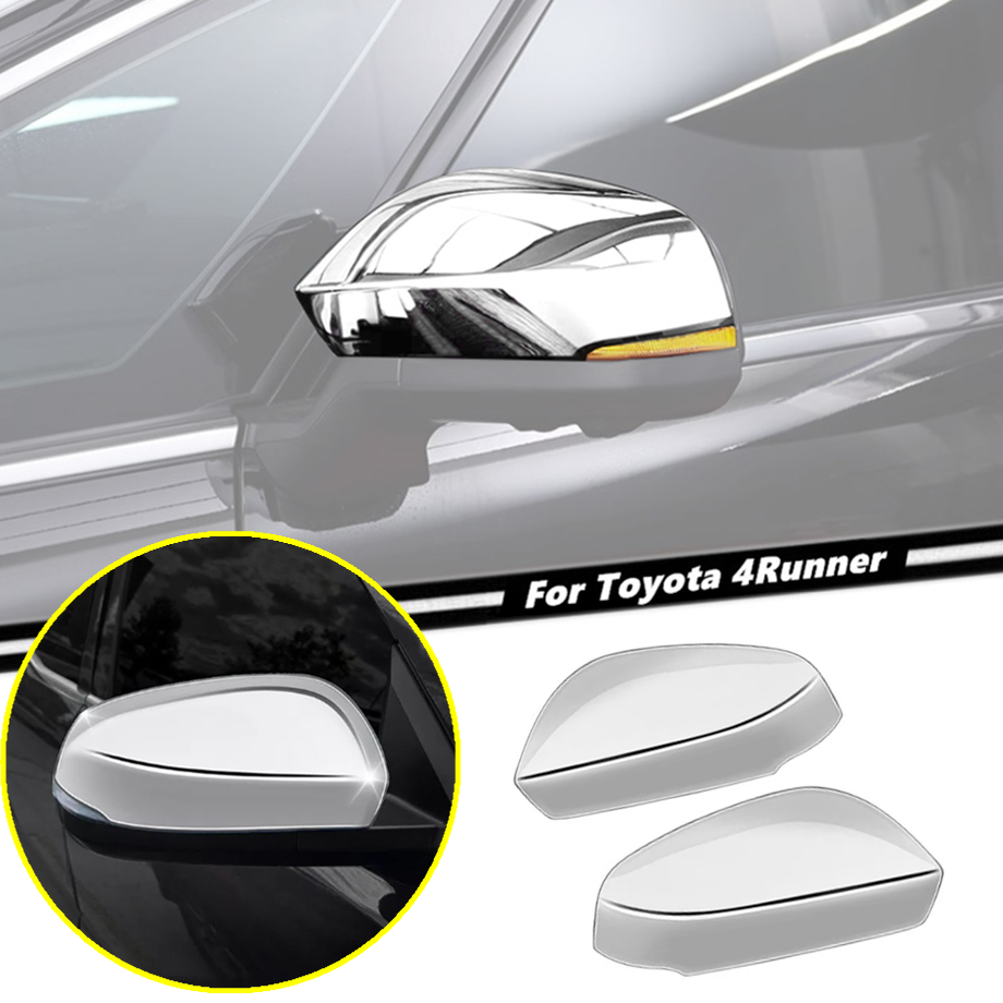 Chrome Side Rearview Mirror Cover Trim Caps – Fits 2024-2025 Toyota Tacoma – Overlay