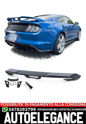 Spoiler Posteriore Sport Wing Performance 500 Nero per Ford Mustang Coupé 14-20