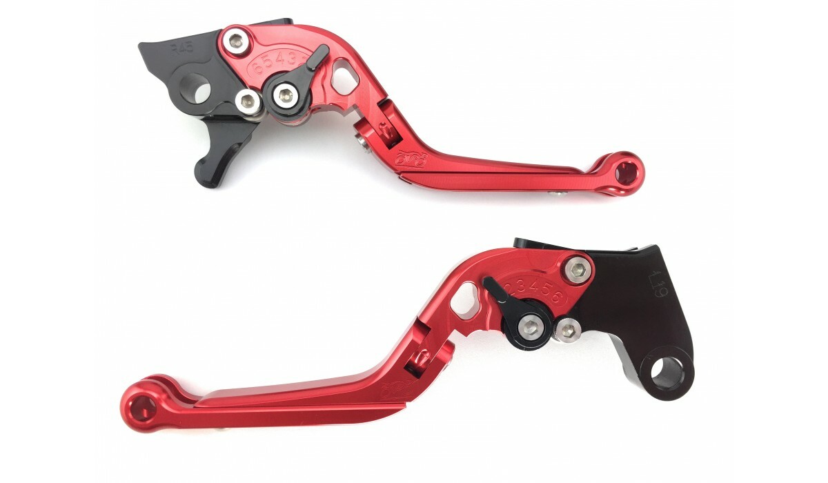 Levier Long CNC Rouge Pour Kawasaki ZX-10R 2004-2005 – Neuf, Sans Marque