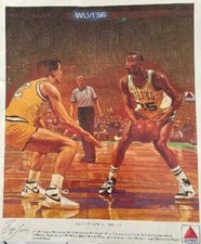 Celtics - Reggie Lewis - 1992 Team Leaders - Boston Celtics - Signed
