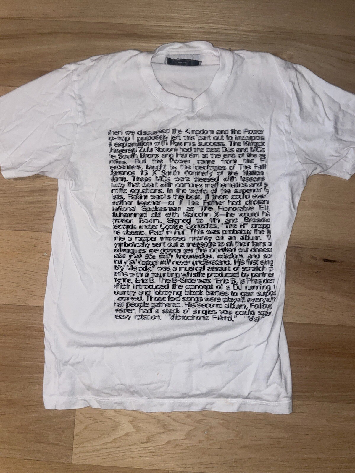 T SHIRT SAINT LAURENT MADE IN ITALY PARAGRAFO SCRITTO SFOCATO YSL YVES AUTENTICA