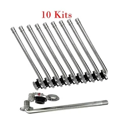 10 x TR509 Tubeless Truck Tire Valve Stems older 22.5" and 24.5" Aluminum Wheels