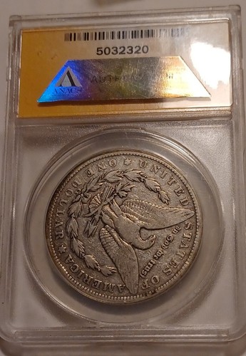 Dólar de plata Morgan 1891-CC ANACS F 15 - Imagen 3 de 3