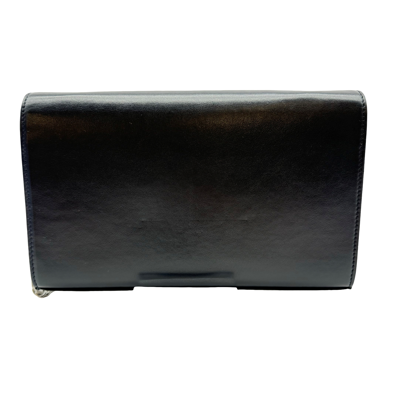 Borsa a tracolla originale SAINT LAURENT Kate occhiello borchia catena pelle nera #36634550