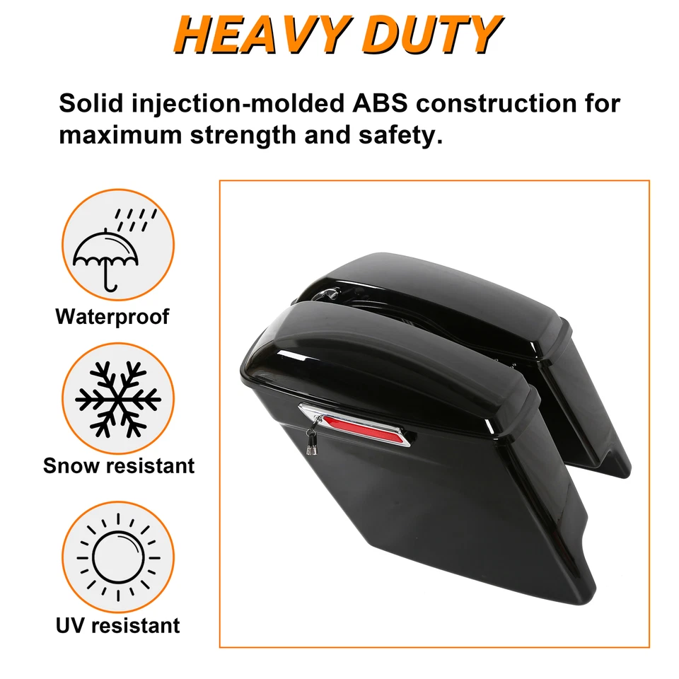 Alforjes rígidos e suportes de conversão para 04-14 Harley Sportster - Imagem 4 de 4