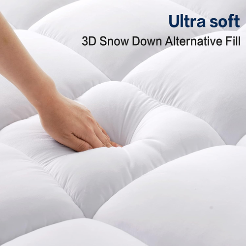 Mattress Topper Twin Size Extra Thick Mattress Pad 8-21" Deep Pocket Soft down A - Picture 2 of 6