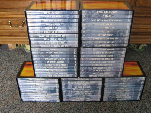 collection guerre 70 dvd + 7 livres ( représentant les 70 fascicules )