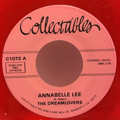 Dreamlovers - Annabelle Lee / Home 45 - Collectables Red Vinyl - Tested EX -F1 