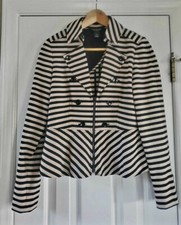 White House Black Market Women's Peplum Jacket Sz 6
