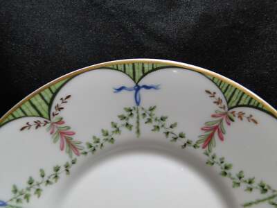 Raynaud Ceralene Festivites, Green Garland: Cup & Saucer Set (s