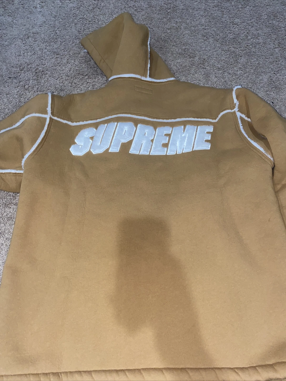 Veste Supreme fausse peau de mouton XL FW21 J117