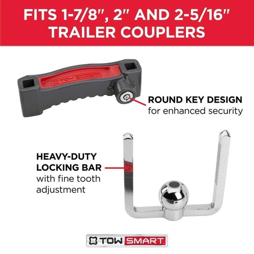 TowSmart ProClass Heavy Duty Coupler Lock - Afbeelding 4 van 12