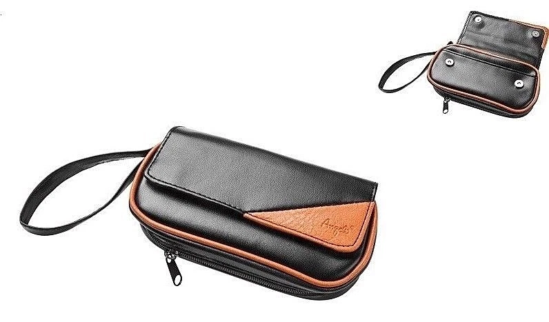 Angelo Pfeifentasche für 2 Pfeifen SET mit Reiniger Filter- Pfeife und mehr NEU! - Bild 2 von 2