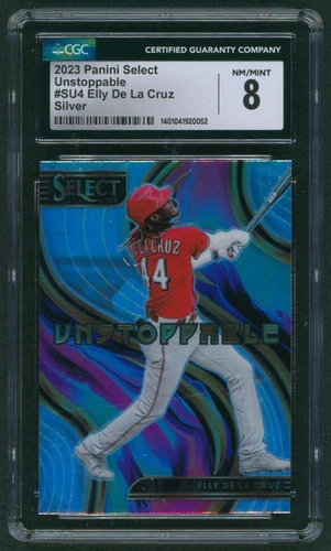 2023 Panini Select Unstoppable #SU4 Elly De La Cruz Silver CGC 8 - 1401041920052